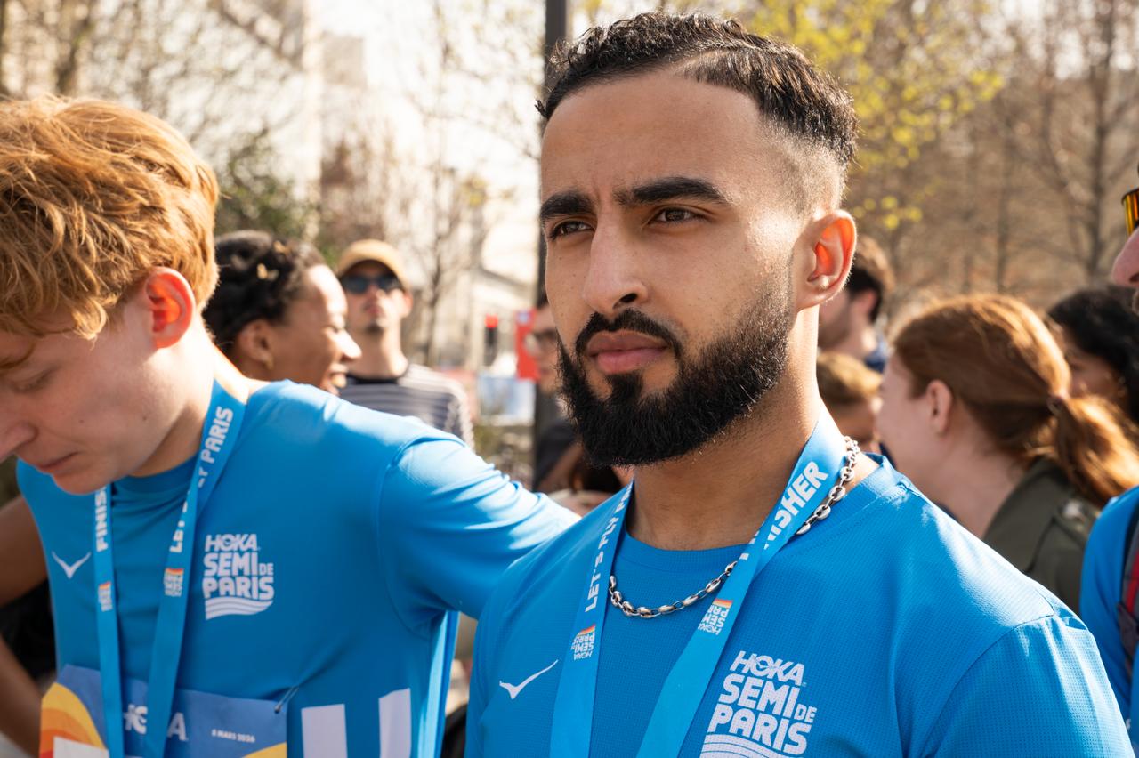 Étudiant ESDP après la course